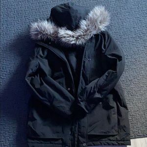 H&M winter coat with fur on hood